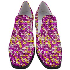 Funky Sequins Women Slip On Heel Loafers by essentialimage