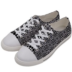 Fabric Geometric Shape Women s Low Top Canvas Sneakers by HermanTelo