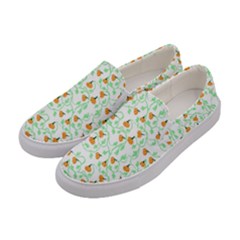 Pumpkin Vines Women s Canvas Slip Ons by bloomingvinedesign