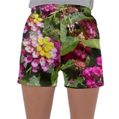 Summer Lantana W Bee Sleepwear Shorts by Riverwoman