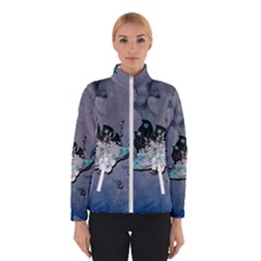 Sport, Surfboard With Flowers And Fish Winter Jacket by FantasyWorld7