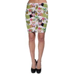 Corgis Pattern Bodycon Skirt by Sudhe