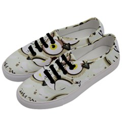 Owl Bird Eyes Cartoon Good Men s Classic Low Top Sneakers by Sudhe