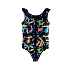 Repetition Kids  Frill Swimsuit by ArtworkByPatrick