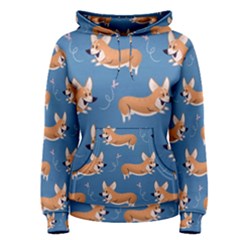 Corgi Patterns Women s Pullover Hoodie by Sudhe