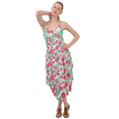 Flora Floral Flower Flowers Pattern Layered Bottom Dress by Sudhe