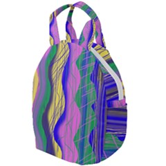 Wavy Scribble Abstract Travel Backpacks by bloomingvinedesign