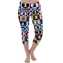 Chess Capri Yoga Leggings by ArtworkByPatrick