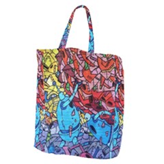 Graffiti Wall Mural Painting Arts Giant Grocery Tote by Simbadda