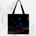 Lunar Landscape Star Brown Dwarf Zipper Grocery Tote Bag View2