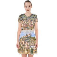 Architecture Town Travel Water Adorable In Chiffon Dress by Simbadda