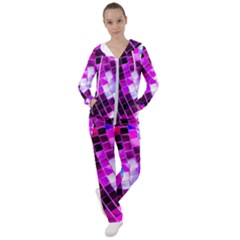 Purple Disco Ball Women s Tracksuit by essentialimage