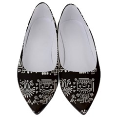 Vector Pattern Design With Tribal Elements Women s Low Heels by Vaneshart