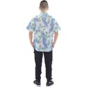 Beautiful Peacock Seamless Pattern Men s Short Sleeve Shirt View2