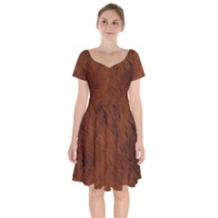 Fur Skin Bear Short Sleeve Bardot Dress by HermanTelo