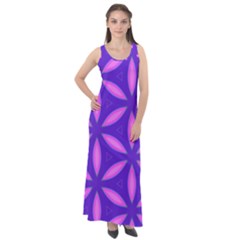 Pattern Texture Backgrounds Purple Sleeveless Velour Maxi Dress by HermanTelo