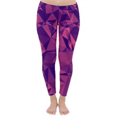 Triangulation Patterns Classic Winter Leggings by Vaneshart