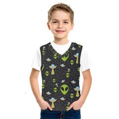 Alien Ufo Pattern Kids  Sportswear by Vaneshart