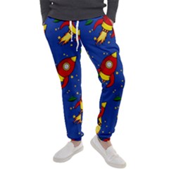 Space Rocket Pattern Men s Jogger Sweatpants by Vaneshart