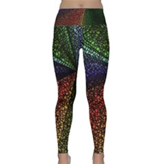 Abstract Colorful Pieces Mosaics Lightweight Velour Classic Yoga Leggings by Vaneshart