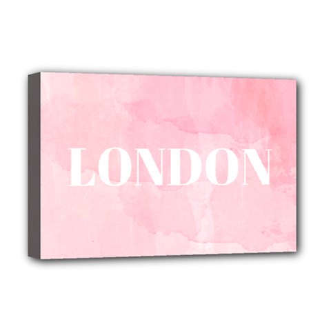 Paris, London, New York Deluxe Canvas 18  X 12  (stretched) by Lullaby