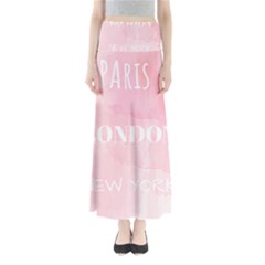 Paris, London, New York Full Length Maxi Skirt by Lullaby