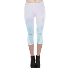 Pastel Eiffel s Tower, Paris Capri Leggings  by Lullaby