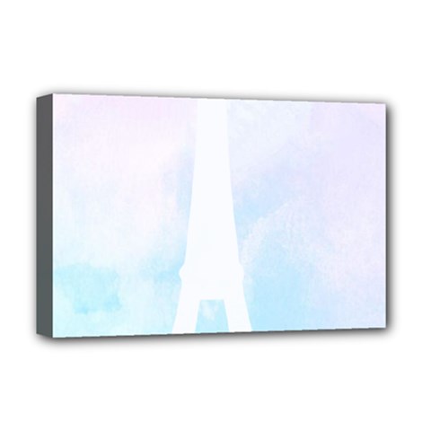 Pastel Eiffel s Tower, Paris Deluxe Canvas 18  X 12  (stretched) by Lullaby