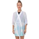 Pastel Eiffel s Tower, Paris Half Sleeve Chiffon Kimono View1