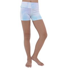 Pastel Eiffel s Tower, Paris Kids  Lightweight Velour Yoga Shorts by Lullaby