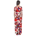 Nicholas Santa Christmas Pattern Short Sleeve Maxi Dress View2