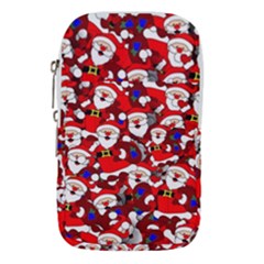 Nicholas Santa Christmas Pattern Waist Pouch (large) by Simbadda