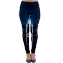 Night City Landscape Lightweight Velour Leggings View1