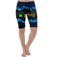 Night City Cropped Leggings  by Vaneshart