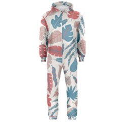 Leaves Art Pattern Hooded Jumpsuit (men)  by Vaneshart