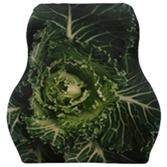 Plant Leaf Flower Green Produce Vegetable Botany Flora Cabbage Macro Photography Flowering Plant Car Seat Velour Cushion  by Vaneshart