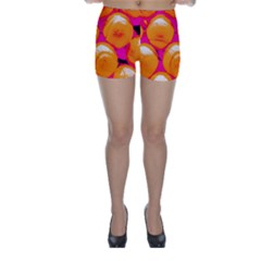 Pop Art Tennis Balls Skinny Shorts by essentialimage