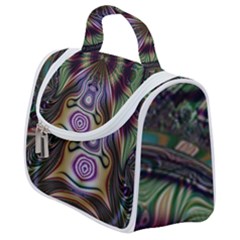 Digital Art Fractal Artwork Satchel Handbag by Wegoenart