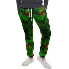 Art Artwork Fractal Digital Art  Green Men s Jogger Sweatpants by Wegoenart