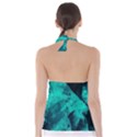 Background Texture Pattern Blue Babydoll Tankini Top View2