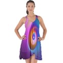 3d Abstract Fractal Bright Show Some Back Chiffon Dress View1