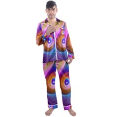 3d Abstract Fractal Bright Men s Satin Pajamas Long Pants Set by Vaneshart