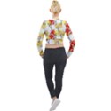 Watercolor Painting Autumn Illustration Autumn Tree Long Sleeve Cropped Velvet Jacket View2