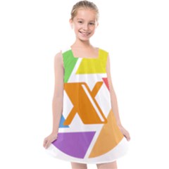 Xcoin Logo 200x200 Kids  Cross Back Dress by Ipsum