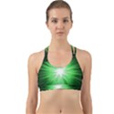 Green Blast Background Back Web Sports Bra View1