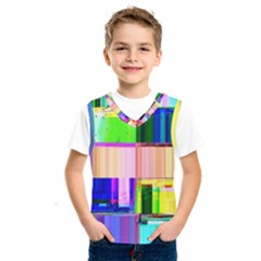 Glitch Art Abstract Kids  Sportswear by Vaneshart