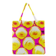 Pop Art Tennis Balls Grocery Tote Bag by essentialimage