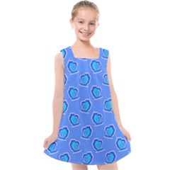 Surfer Pattern Kids  Cross Back Dress by bloomingvinedesign