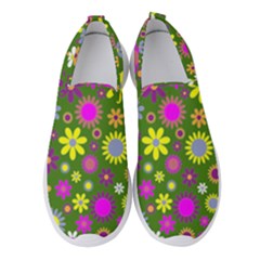 Abstract 1300667 960 720 Women s Slip On Sneakers by vintage2030