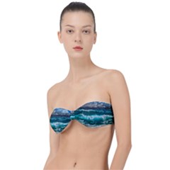 Waves 3975256 960 720 Classic Bandeau Bikini Top  by vintage2030